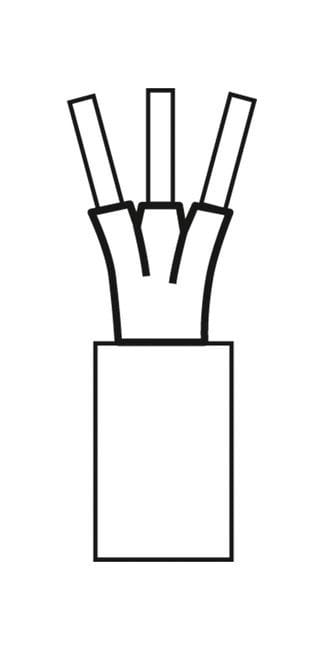 ROSSINI - RSSC.83-100 CAVO TRASPARENTE TONDO MULTIPOLARE 3X0,75 100MT