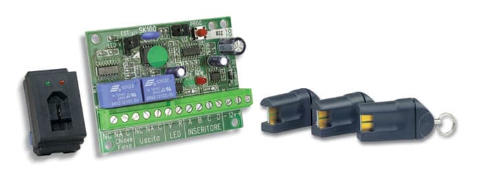 HILTRON LAND SRL - C1ASK103/L KIT 3 CHIAVI ELETTRONICHE, SCHEDA SK100,
