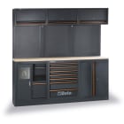 BM SPA - BMM045000004 ARREDI PRO A-2MT PIANO WOOD 3MOD+PENSILI
