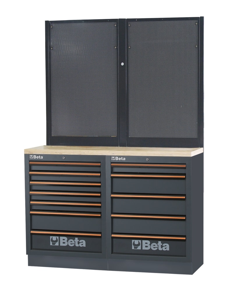 BM SPA - BMM045000051 BANCHI PRO PIANI WOOD 1,3MT 2MOD+2PANNEL