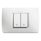 BTICINO - BTIC4819BN LUNA - PLACCA 2P CENTRATI BIANCO