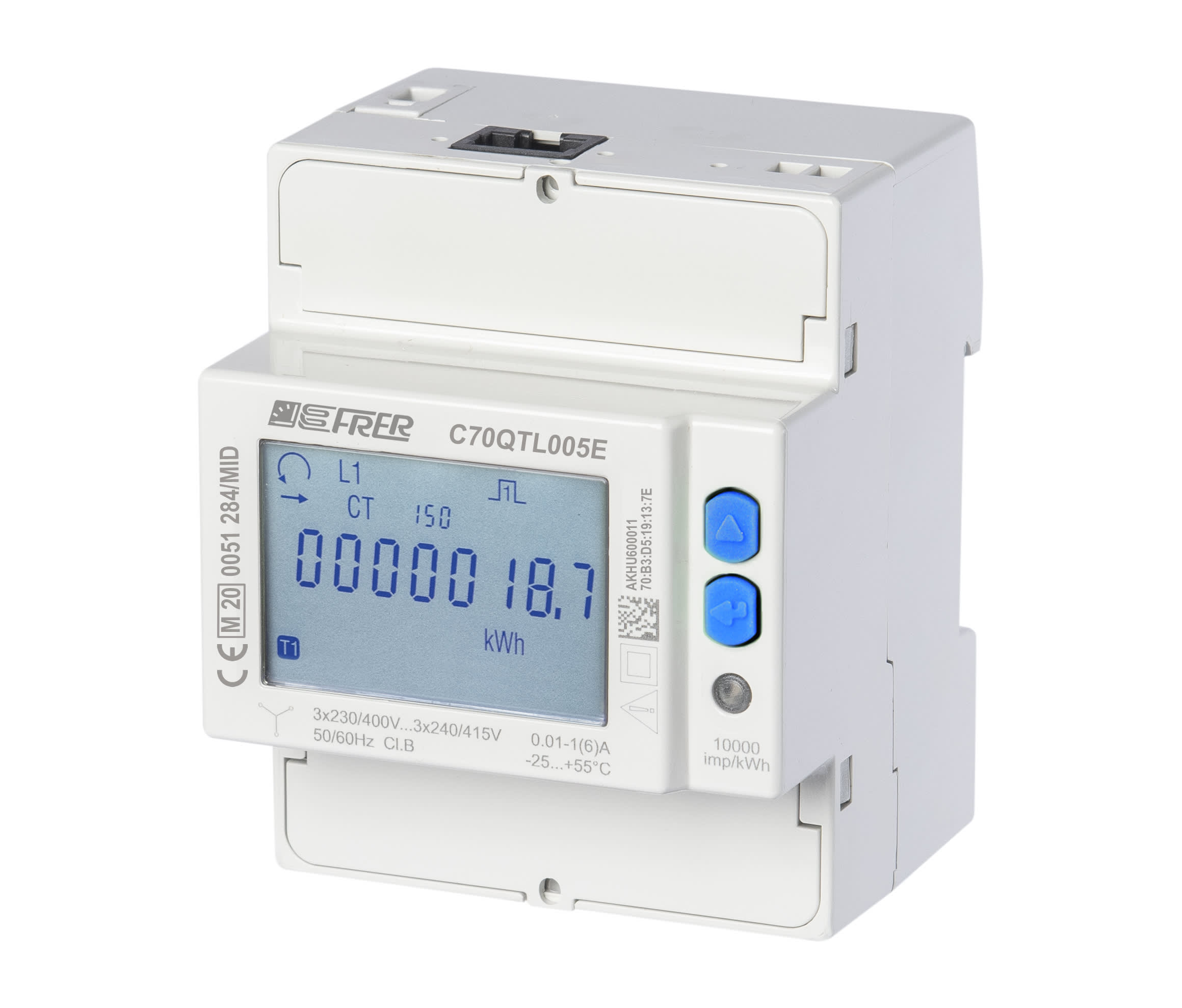 FRER SRL - FREC70QTL005M4CAD CONT.LCD 4FILI 400V 5A+RS485MODBUS MID