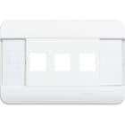 BTICINO - BTIC9803/TBA BTNET - PLACCA AUTOP 3P BIANCA KEYSTONE