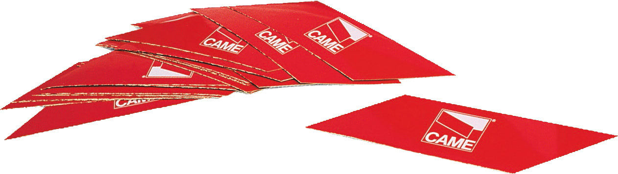 CAME SRL - CMC001G0461 N. 24 STRISCE ROSSE RIFRANGENTI ADESIVE