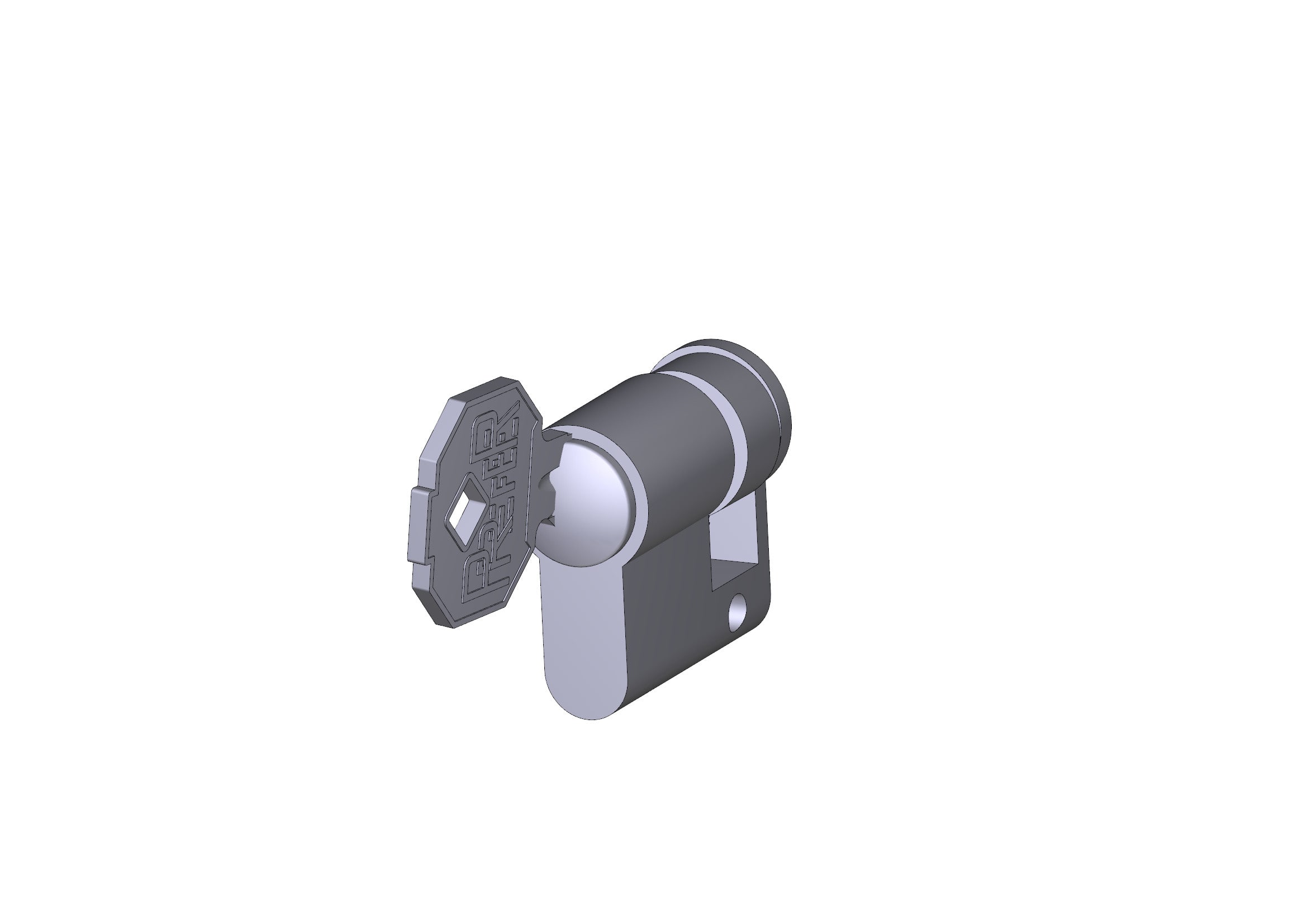 CAME SPA - CMC119R36887015 SERRATURA DIN CON CHIAVE PREFER 7015