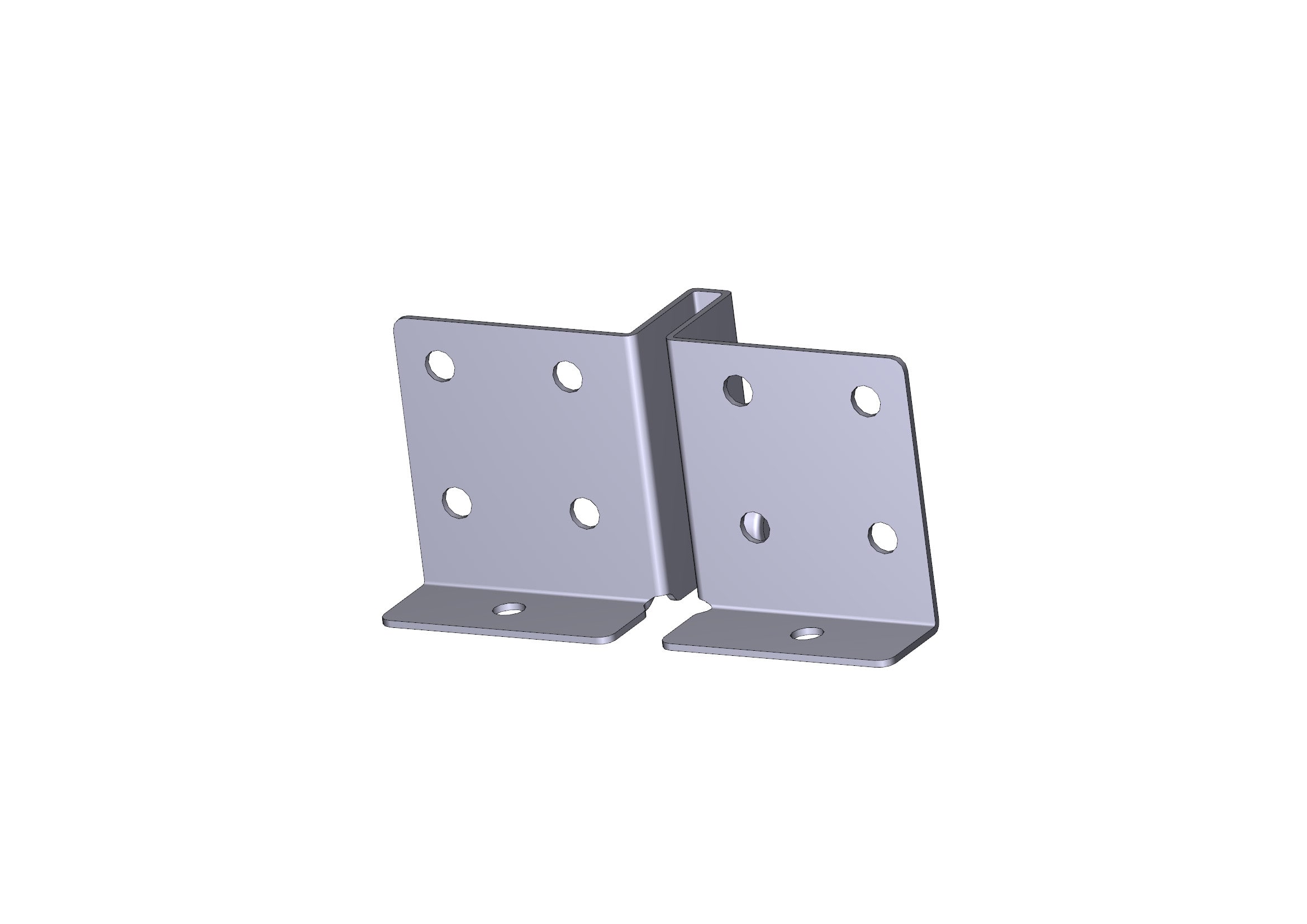 CAME SRL - CMC119RIE043 STAFFA FISSAGGIO PORTONE VER