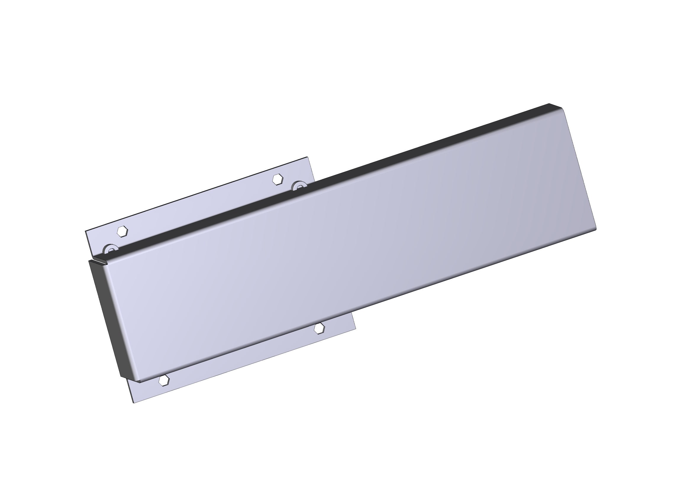 CAME SPA - CMC119RIG044 FLANGIA ATTACCO ASTA RETTANGOLARE 60X40