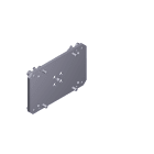 CAME SPA - CMC119RIG168 PIASTRA INTERMEDIA ATTACCO ASTA GARD 4