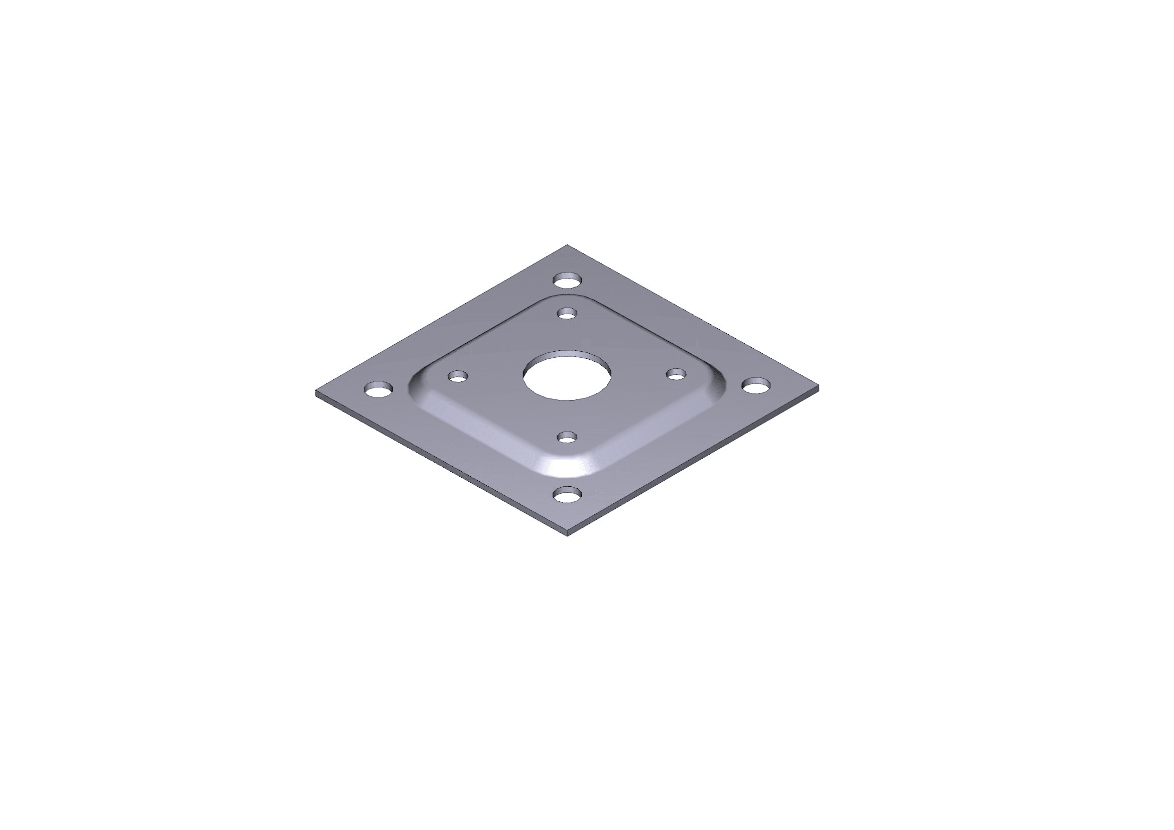 CAME SRL - CMC119RIR002 BASE COLONNINA 70X70MM