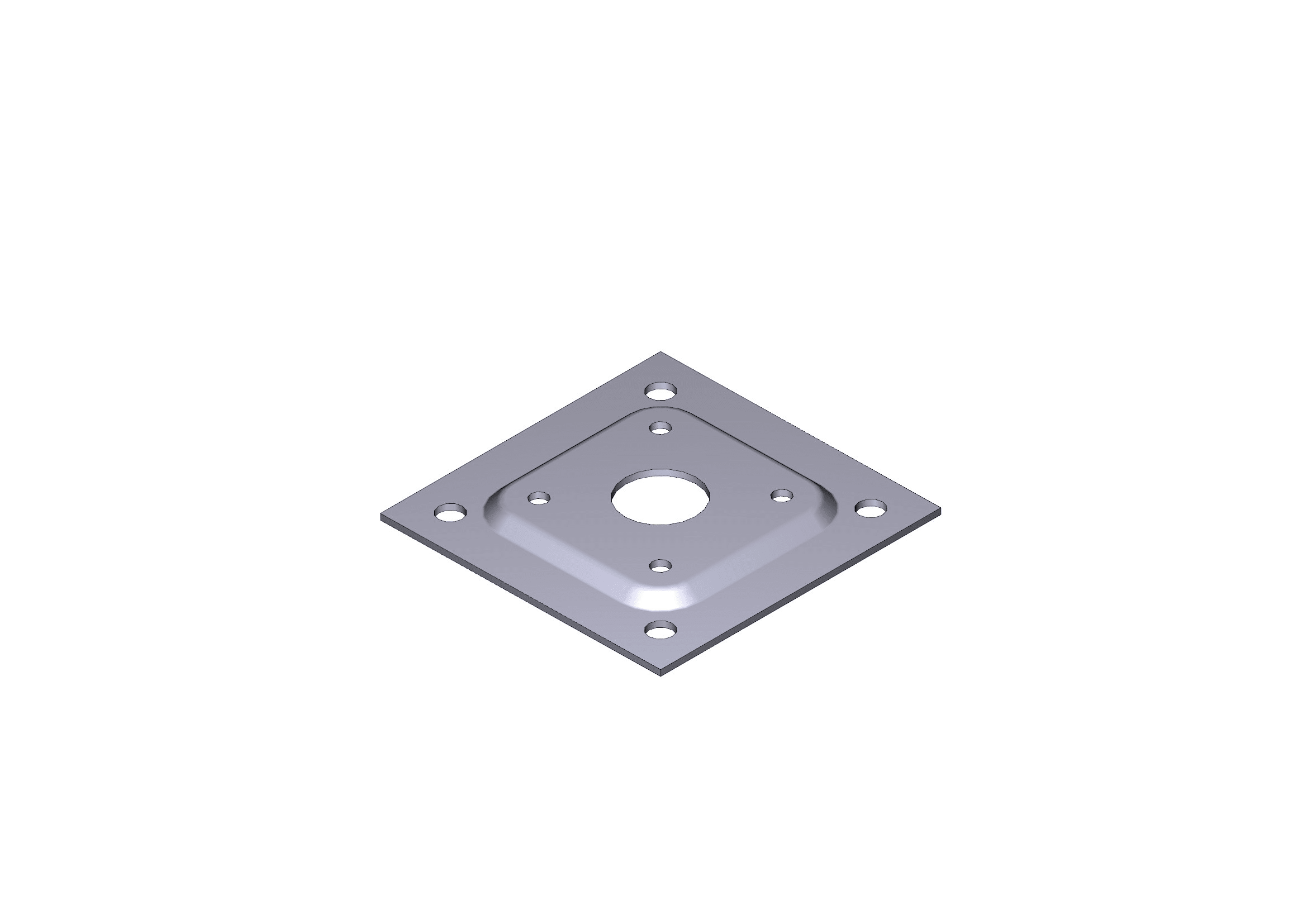CAME SRL - CMC119RIR079 BASE COLONNINA NERA 70X70MM