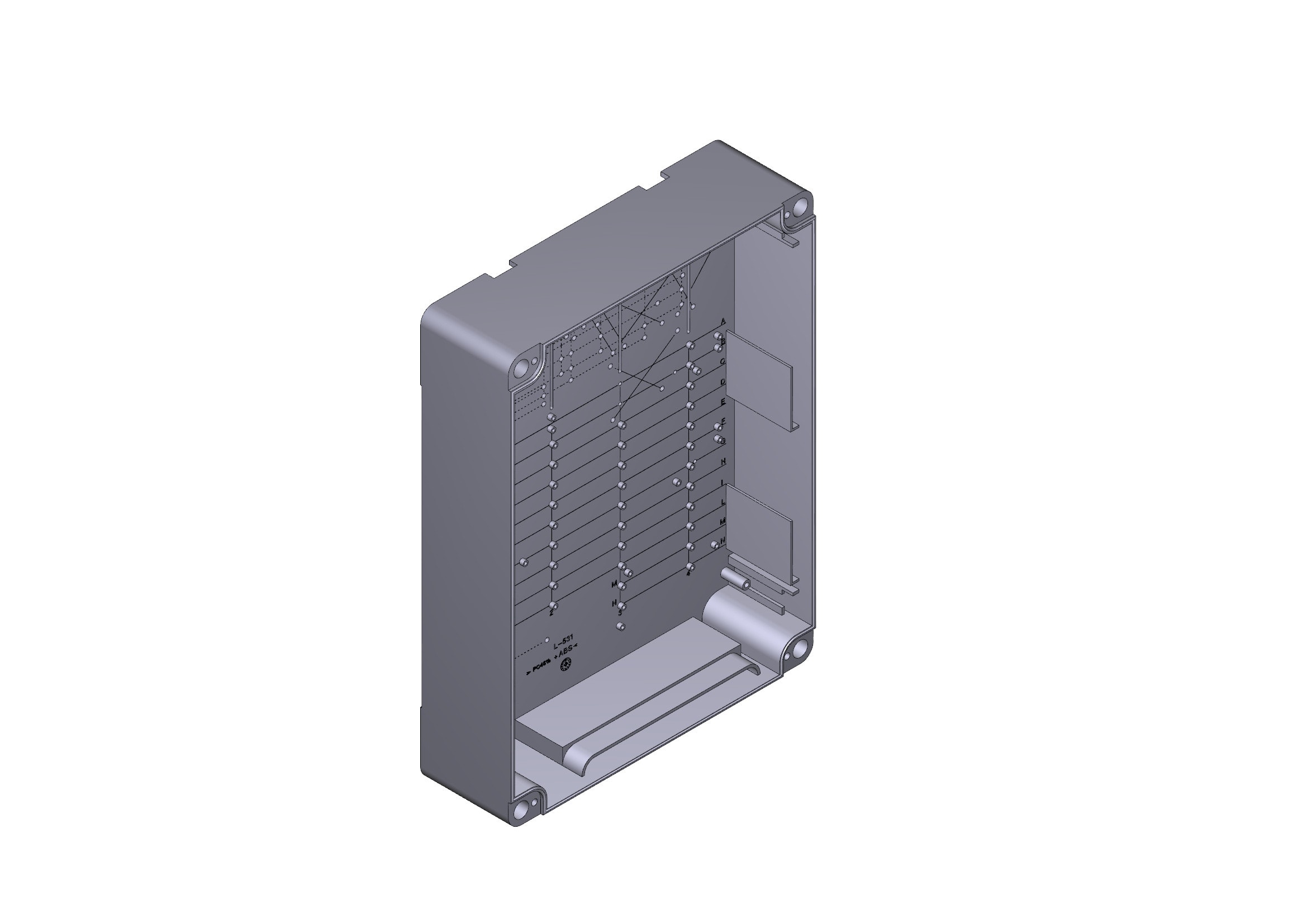 CAME SRL - CMC119RIR133 BASE QUADRO COMANDO 240X320MM