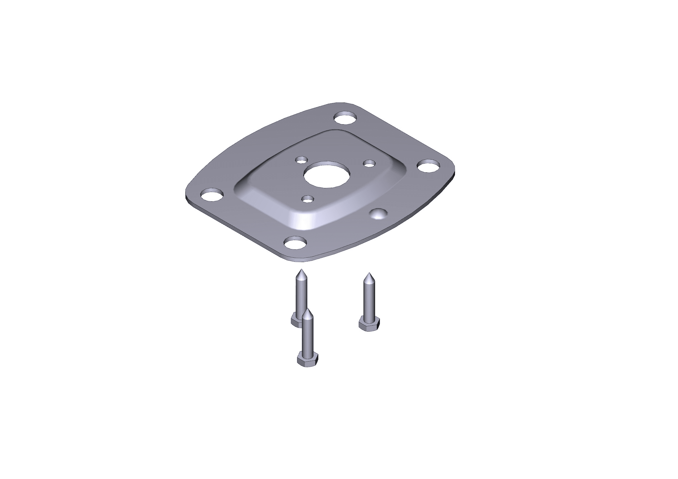 CAME SRL - CMC119RIR147 BASE COLONNINA 52X38MM