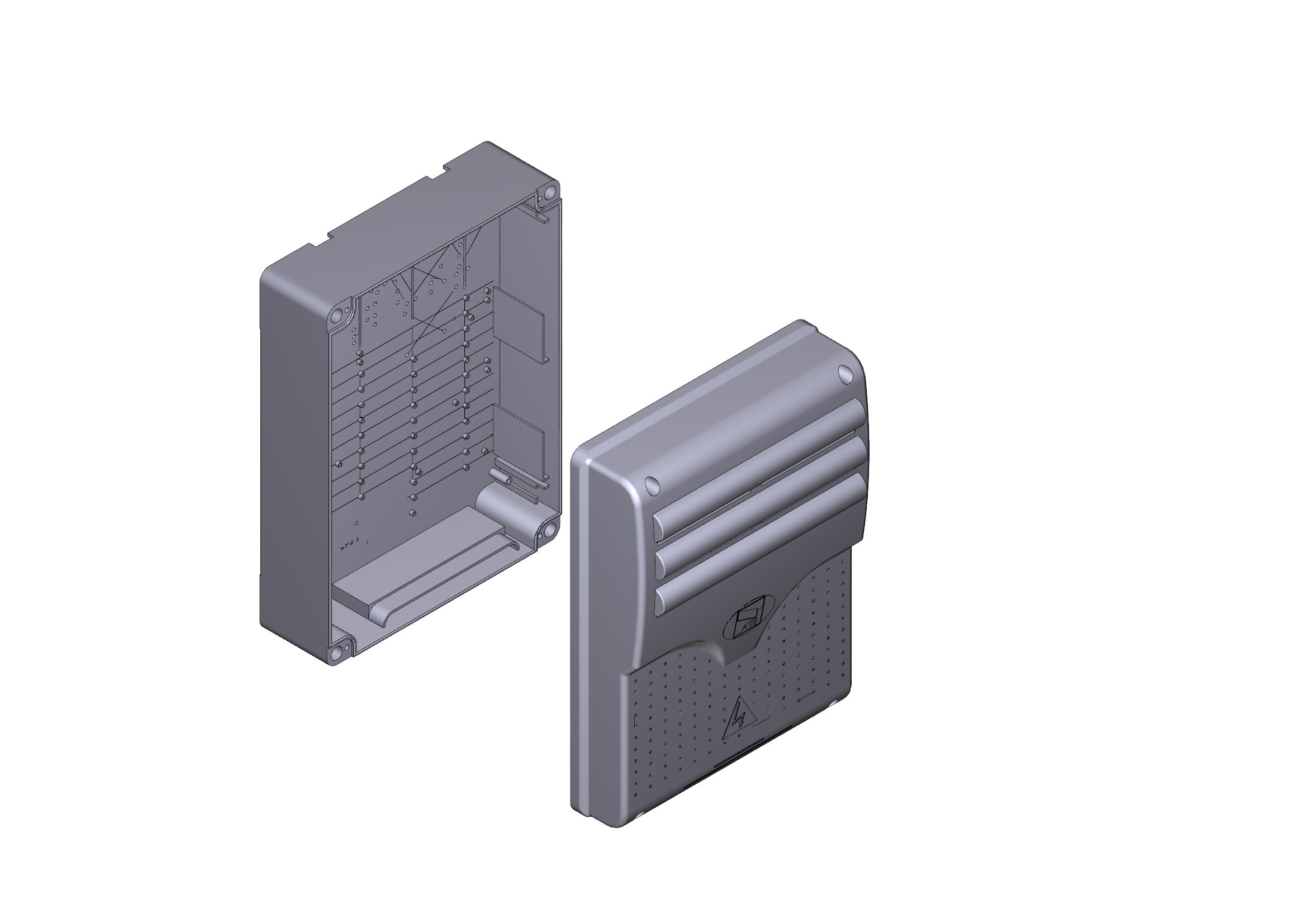 CAME SRL - CMC119RIR156 COPERCHIO E BASE QUADRO COMANDO 240X320