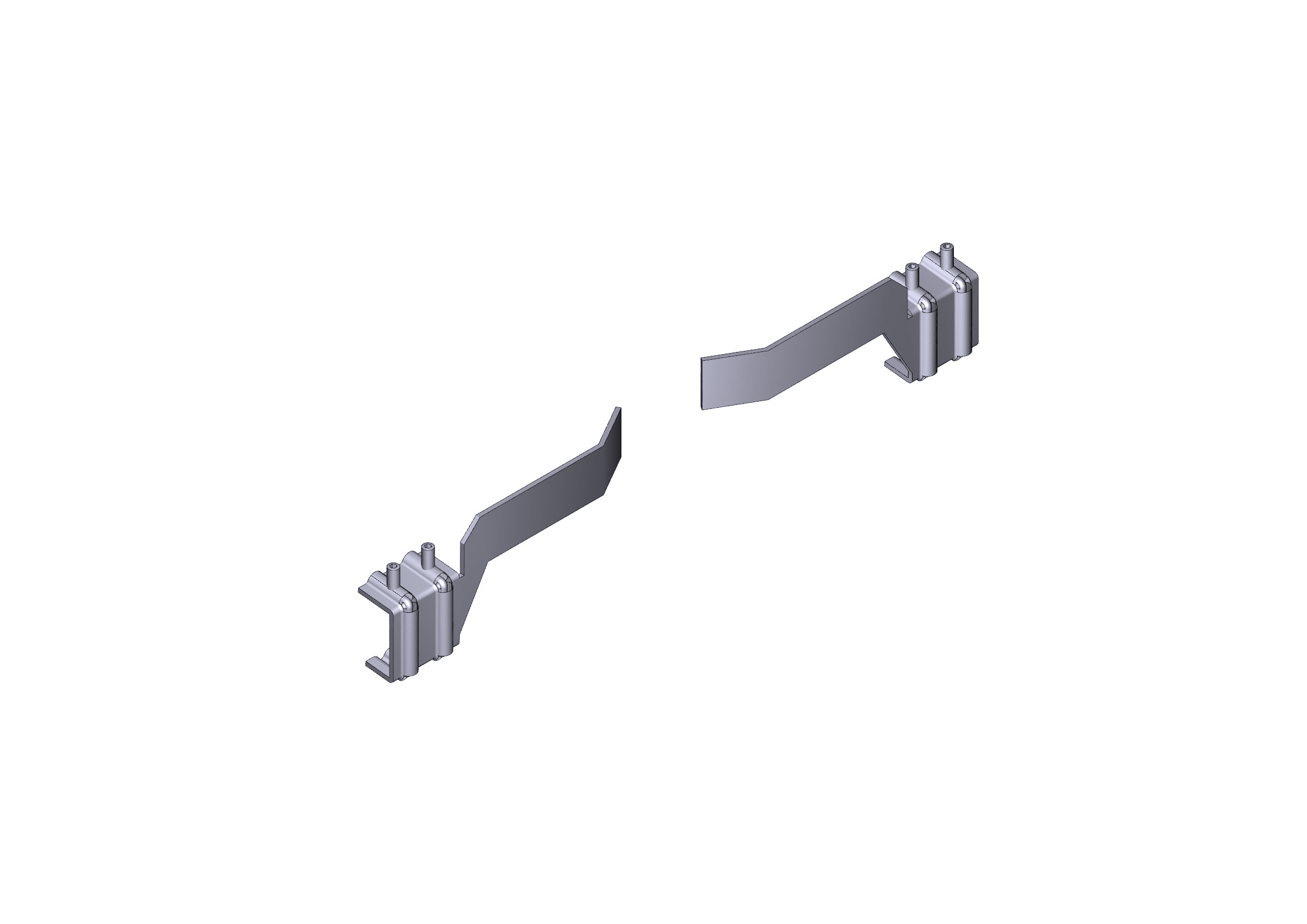 CAME SRL - CMC119RIY038 COPPIA ALETTE FINECORSA BX BK BXV
