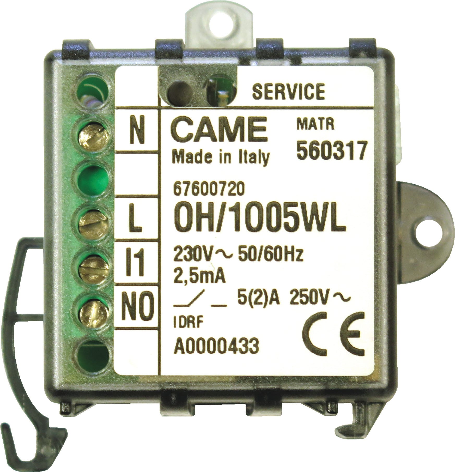 CAME SRL - CMC67600720 OH/1O05WL MODULO 1 USCITA 5A RADIO
