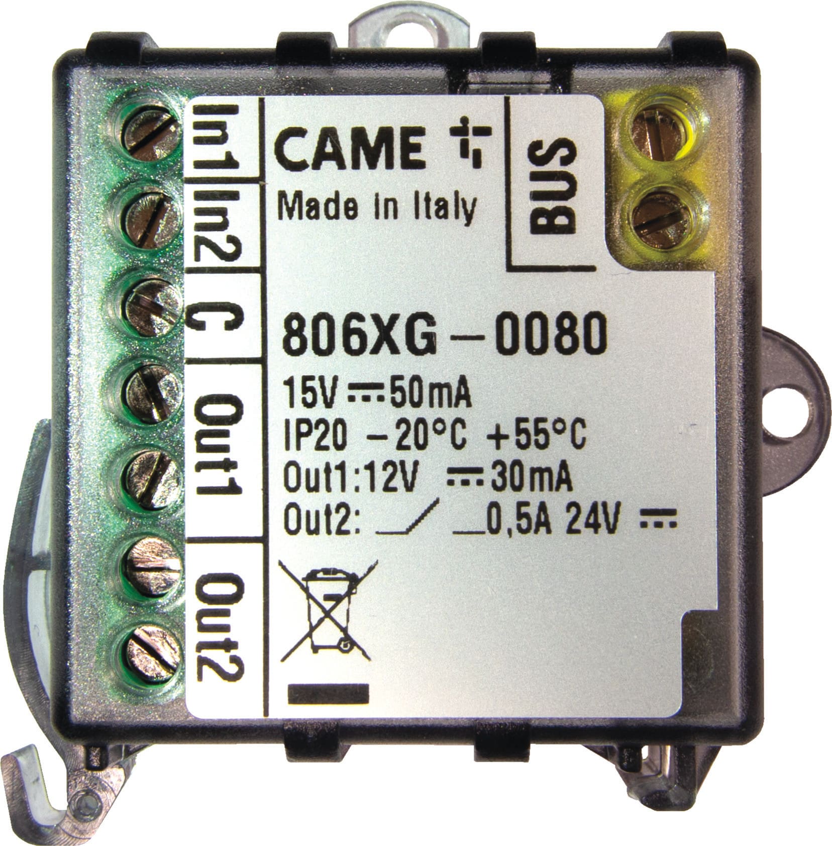 CAME SRL - CMC806XG-0080 MODULO BUS 2 INGRESSI E 2 USCITE