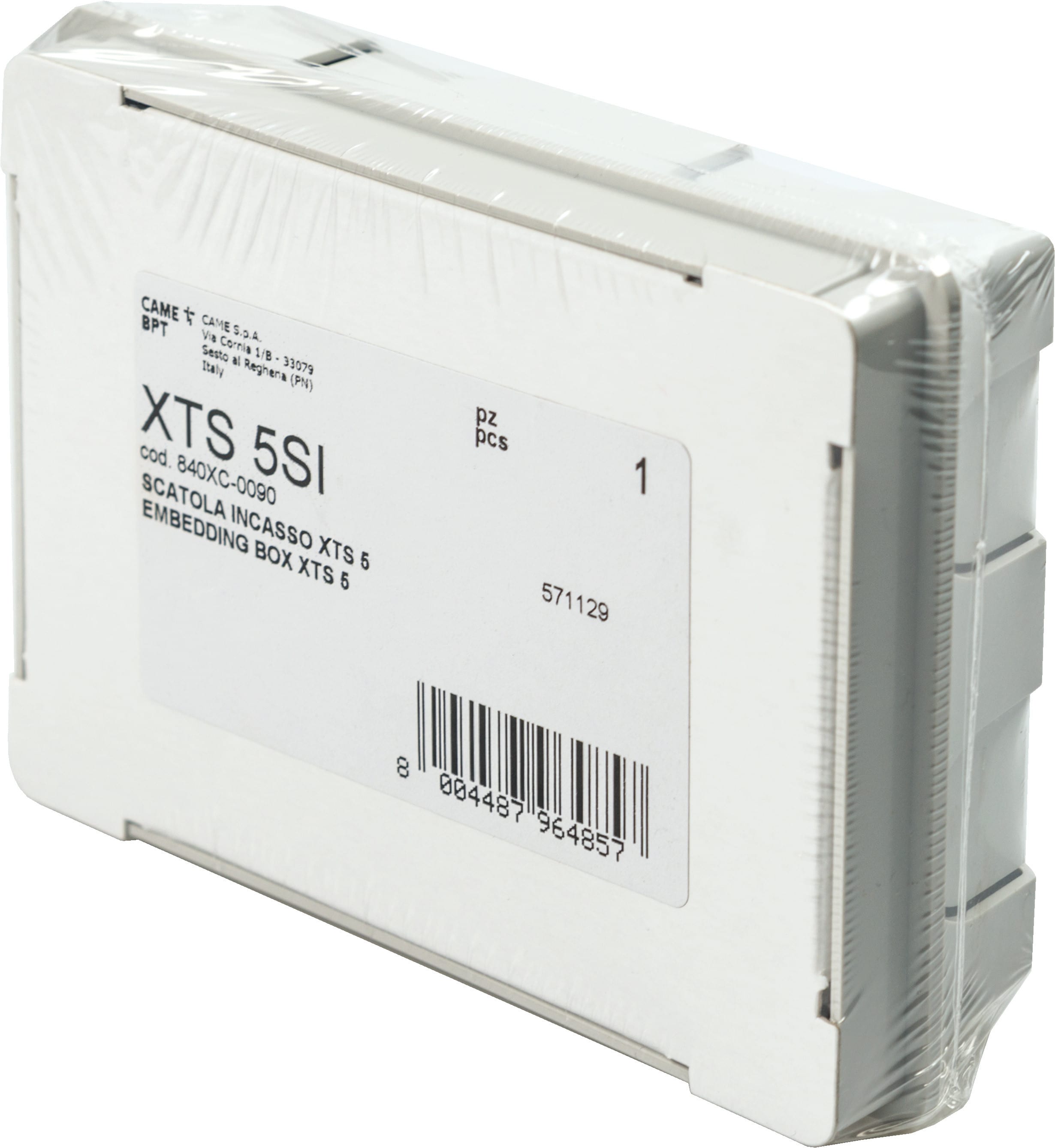 CAME SPA - CMC840XC-0090 XTS 5SI- SCATOLA INCASSO XTS 5
