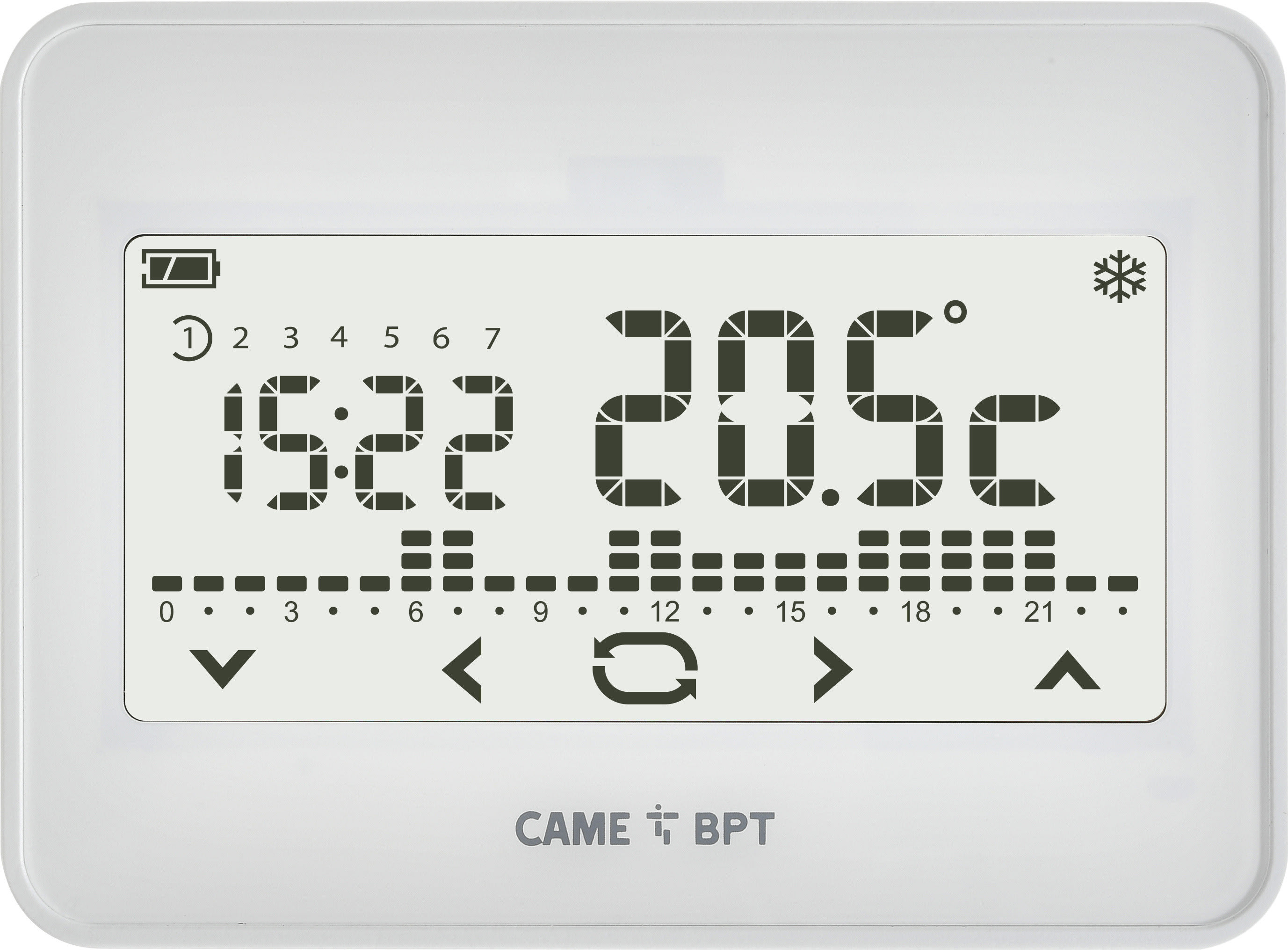 CAME SPA - CMC845AA-0010 TH/550 WH CRONOTERMOSTATO TOUCH PARETE