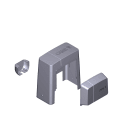 CAME SPA - CMC88001-0085 GRUPPO PLASTICHE BK LIGHT GREY RAL 7040