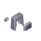 CAME SPA - CMC88001-0085 GRUPPO PLASTICHE BK LIGHT GREY RAL 7040