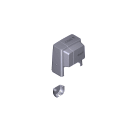 CAME SPA - CMC88001-0108 GRUPPO COVER BX DARK GREY RAL 7024