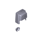 CAME SRL - CMC88001-0109 GRUPPO COVER BX LIGHT GREY RAL 7040