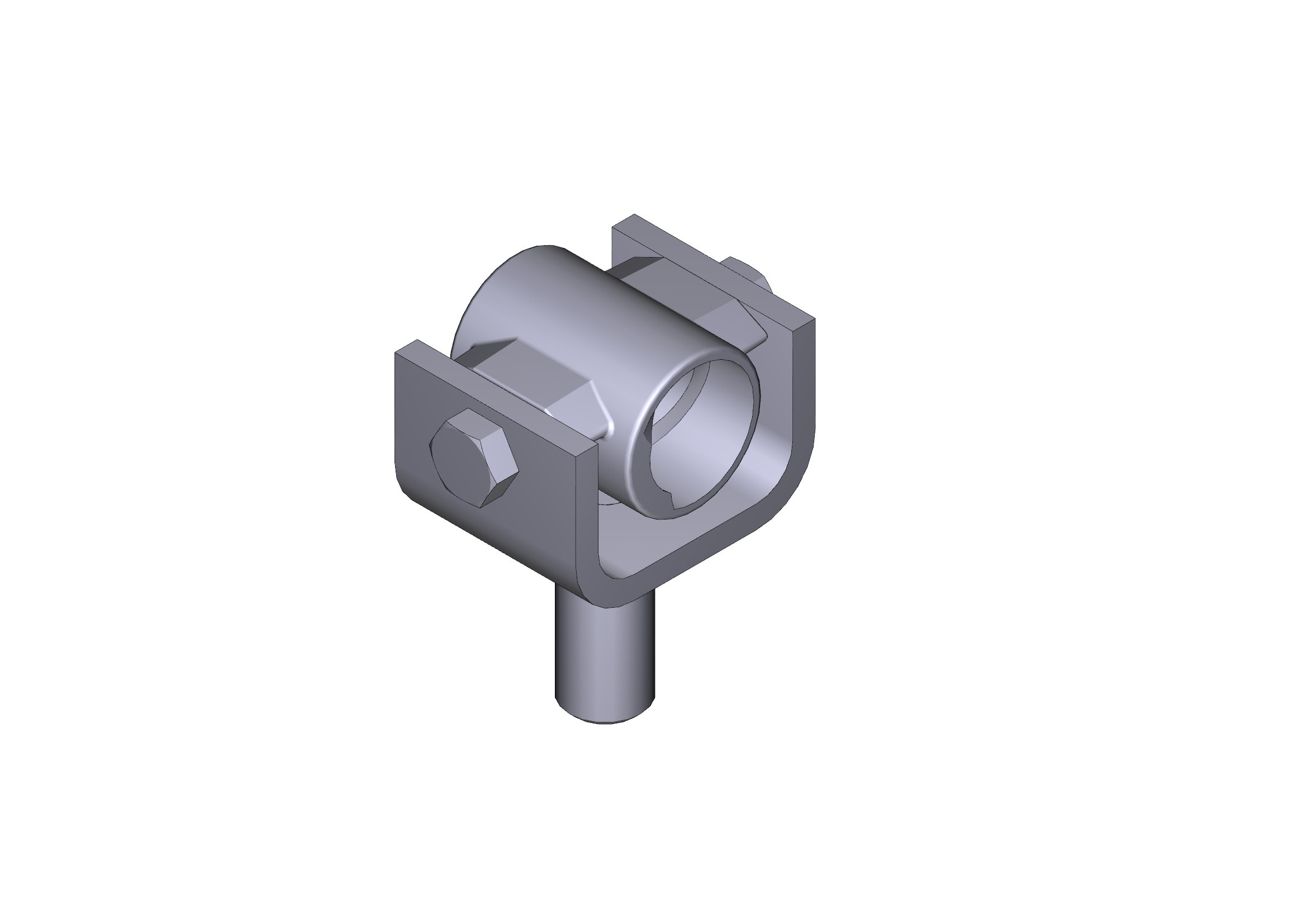 CAME SRL - CMC88001-0125 BOCCOLA MADREVITE+STAFFA SERIE ATI 3
