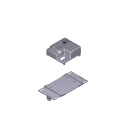 CAME SPA - CMC88001-0169 BASE E COPERCHIO SCHEDA SDN/BXV