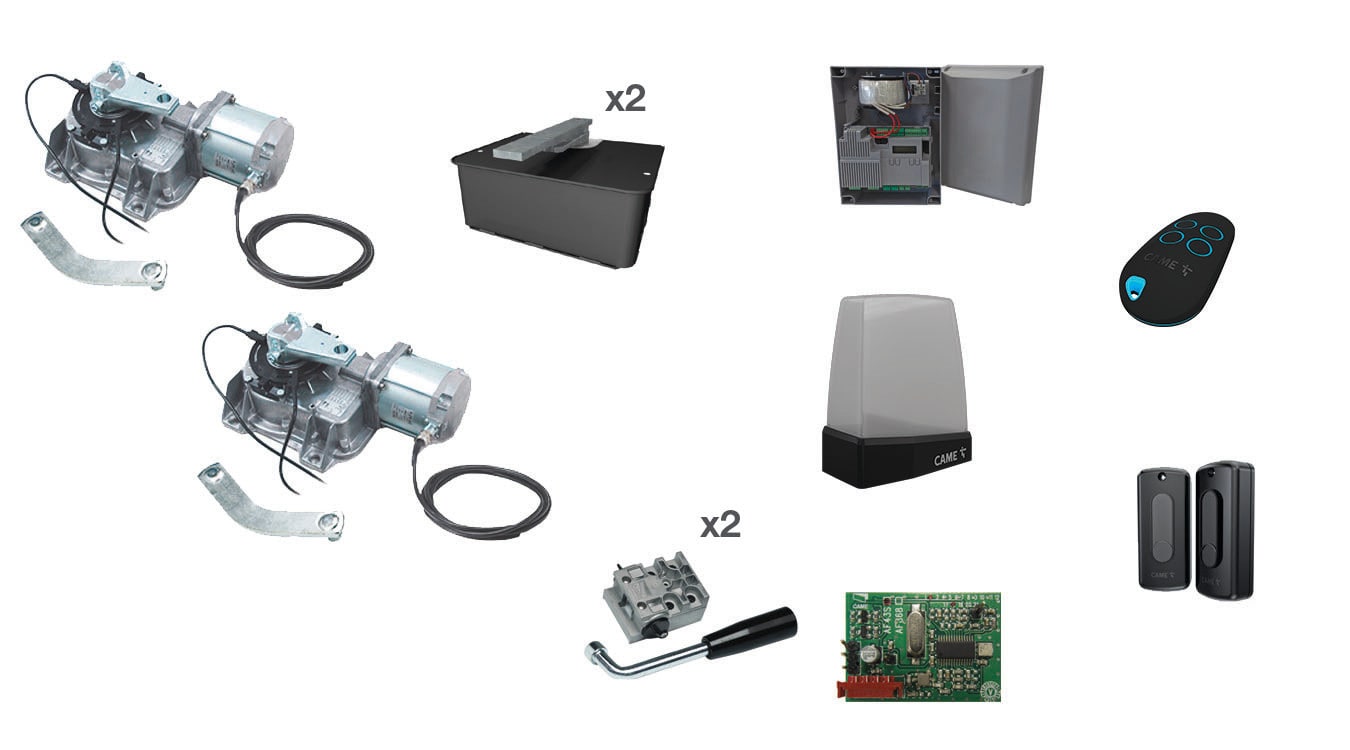 CAME SRL - CMC8K01MI-006 KIT INTERRATO FROG 3.5M 24V 2 MOT ZLXS