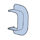 CANALPLAST - CANCONPAM90 PASSAGGIO A MURO 90 B.9010