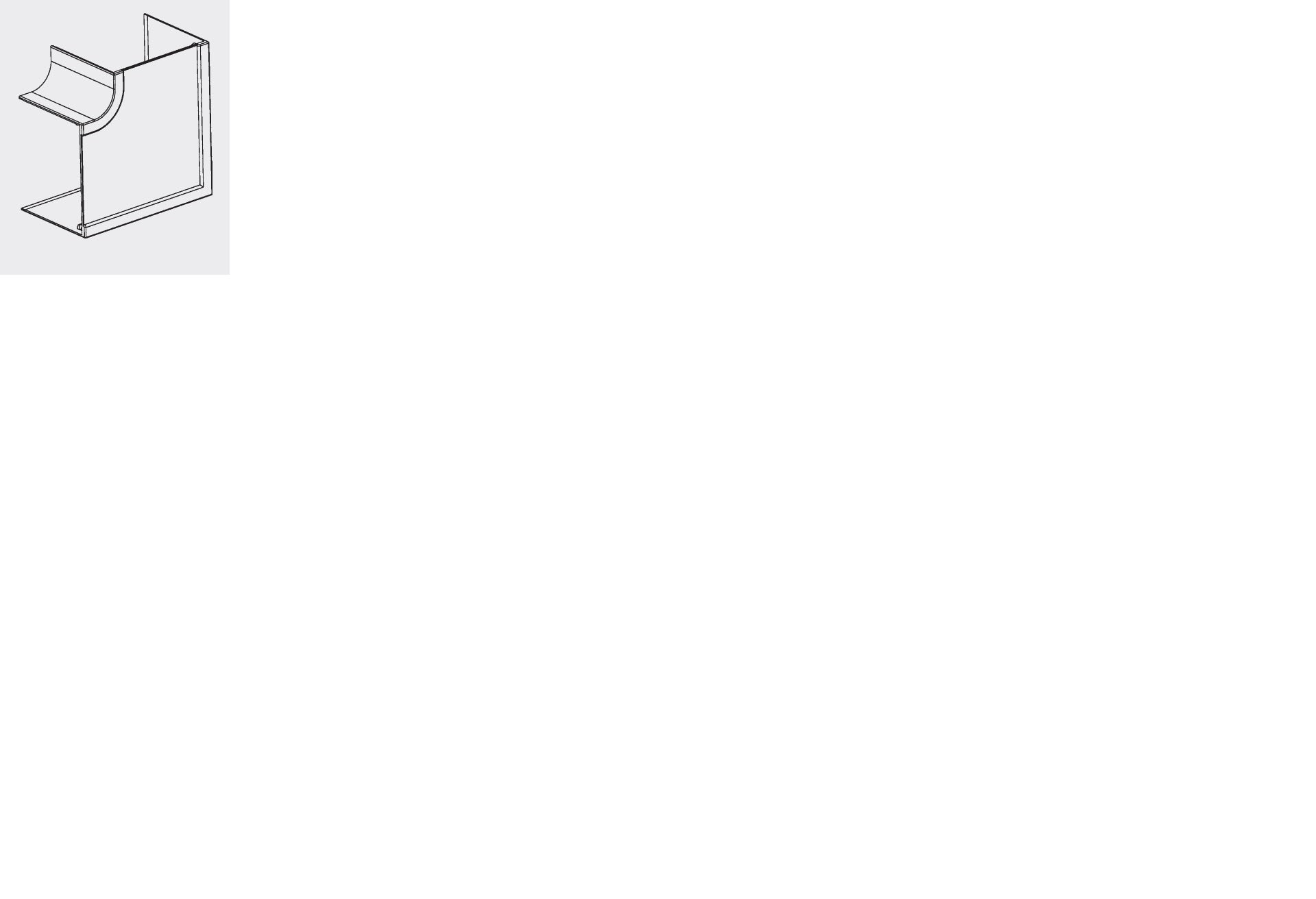 CANALPLAST - CANGT17LBEU GIUNTO"L" 100x60 B.9010