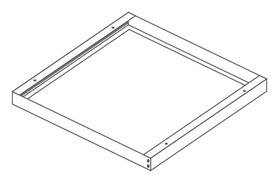 ELCOM SRL - EOW18044 CASE A PLAFONE 68MM BACKLIGHT 1195X595MM