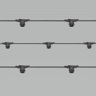 LAMPO LIGHTING TECHN - LMOCTN11E27BI CATENARIA PTL E27 IP65 BIANCA - 11 M