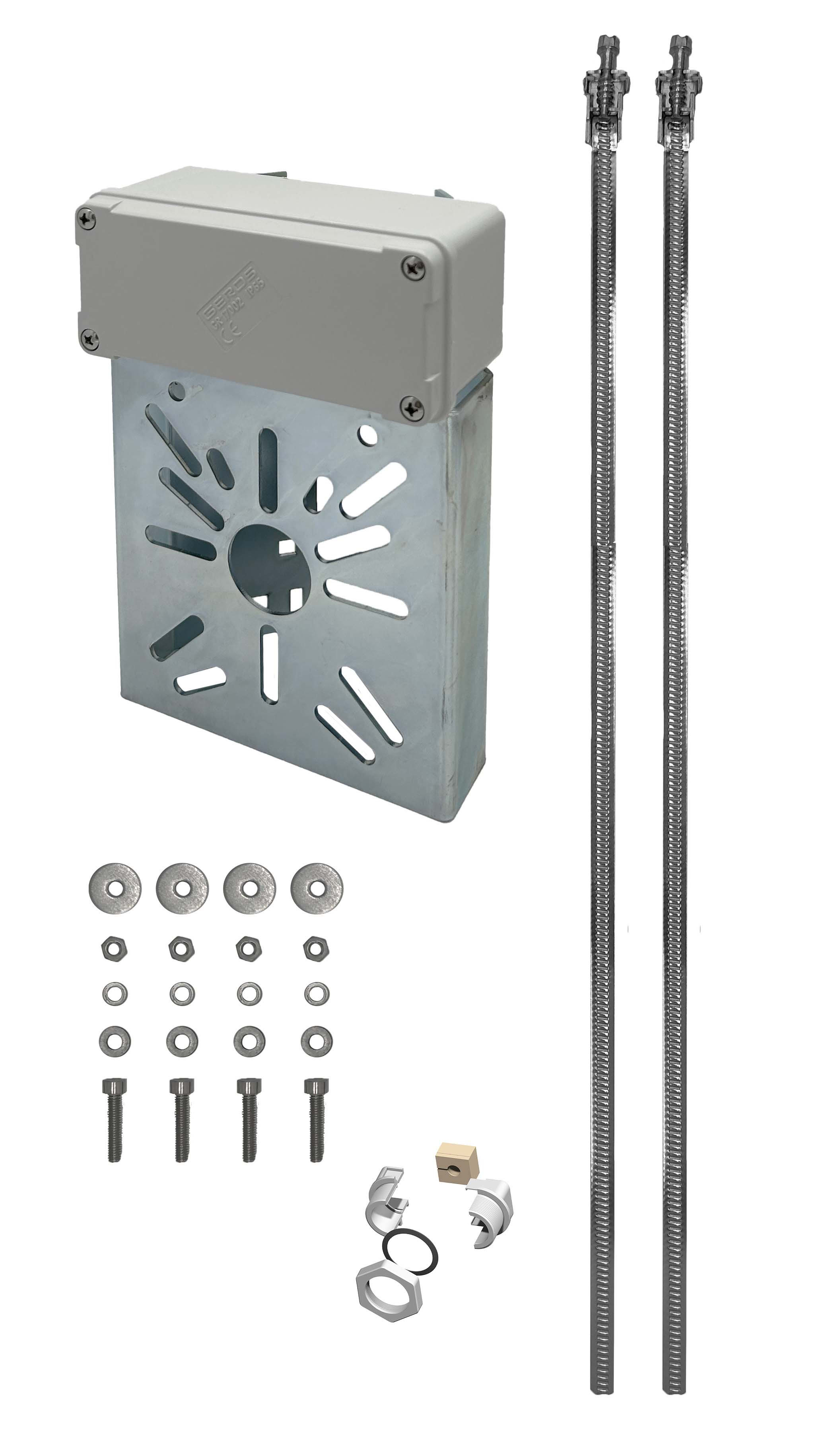 UNIERRE SRL-UNISTAB - URRCB3512FZ STAFFA ACCZG BOXPVC55IP65 2FASC PALID80/