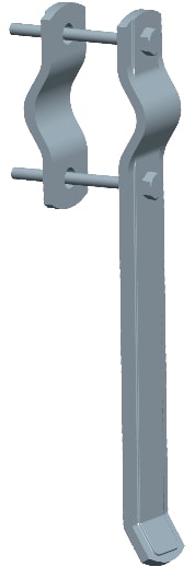 C.B.D. - CBDA050400 ZANCA MURO MEDIA 23CM SPESS. 4 MM