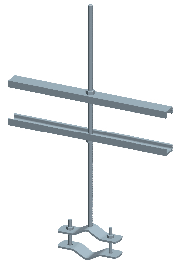 C.B.D. - CBDA054000 ZANCA C/FERRO U 30X15X4 C/BARR.10MA