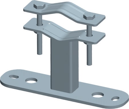 C.B.D. - CBDA055304F ZANCA 10CM ZINCATA FUOCO 210X60X5MM