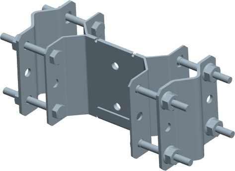 C.B.D. - CBDA062002N CAVALL.DISTANZIATO X PALI ADIACENTI