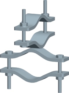 C.B.D. - CBDA062300 GIUNTO CROCE X PALI 42-90MM