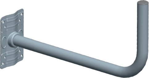 C.B.D. - CBDA801403 SUPP.MURO 44CM PIASTRA 20X14CM Z.F.