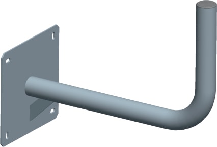 C.B.D. - CBDA801415 SUPPORTO MURO D.50X2MM LUNGH.25CM