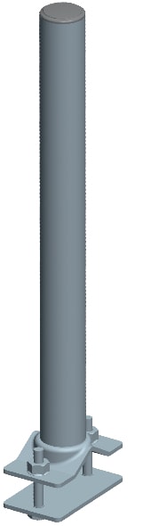 C.B.D. - CBDA801435 SUPPORTO DIRITTO 42CM