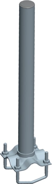 C.B.D. - CBDA801439 SUPP. DIRITTO 42CM PIASTRA 10X10CM