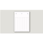 CABUR SRL - CBRTAM1715W TARGHETTA PVC FLAT BIANCA 15X17,5 MM