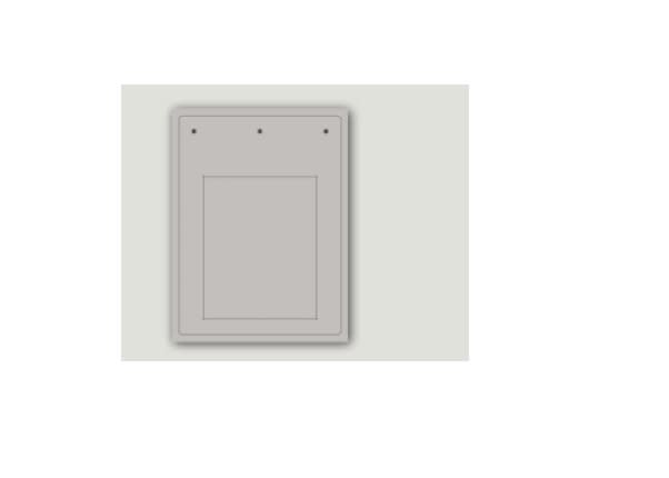 CABUR SRL - CBRTAP80100AM TARGA IDQ PVC ADESIVA FLAT METAL 80X100