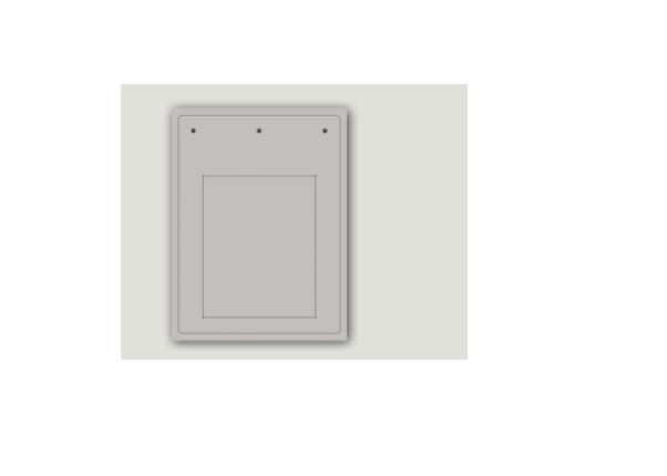 CABUR SRL - CBRTAP60100AM TARGA IDQ PVC ADESIVA FLAT METAL 60X100