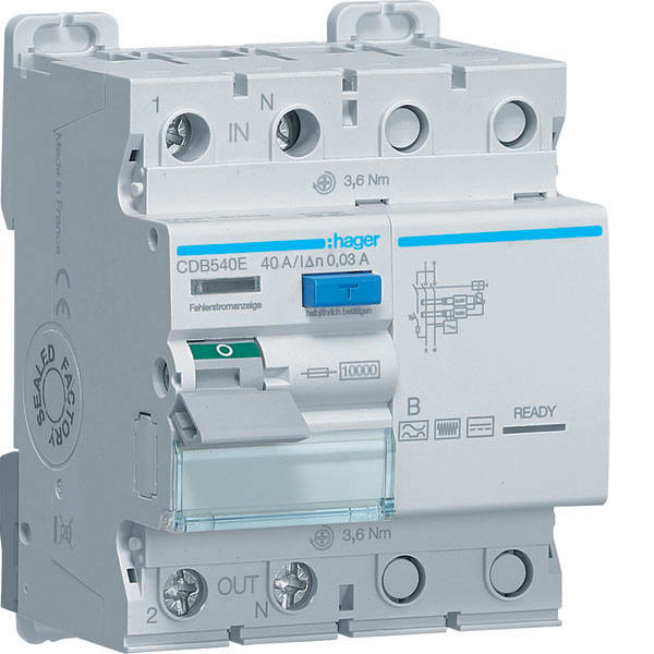 HAGER - HAGCDB540E INT DIFF ACC 2P 30MA 40A B 4M