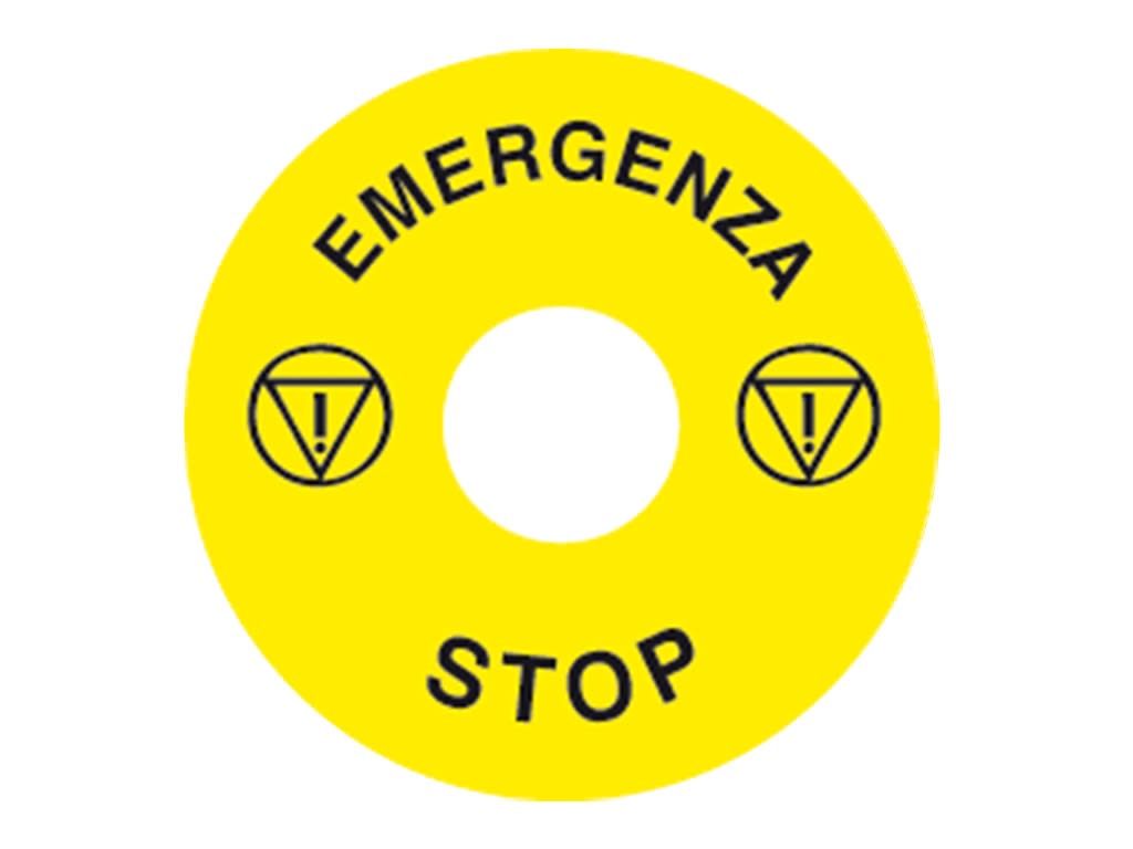 CEMBRE SPA - CEM204501 ETICH.WSE DI EMERG.X PULS.DA 22,5 MM-DIM