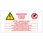 CEMBRE SPA - CEM2611400 ETICH.VS-I114 PER IMP.ELETTR.70X120 MM.