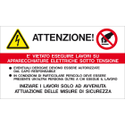 CEMBRE SPA - CEM268000-GB ETICHETTA ADESIVA, DIVIETO LAVORI SU APPARECCHIATURE ELETTRICHE SOTTO TENSIONE